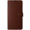 Husa tip carte cu stand Techsuit, aspect piele maro, pentru Samsung Galaxy S23 Ultra 5G