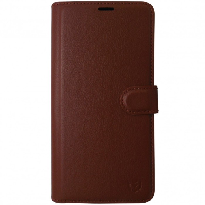Husa tip carte cu stand Techsuit, aspect piele maro, pentru Samsung Galaxy S23 Ultra 5G