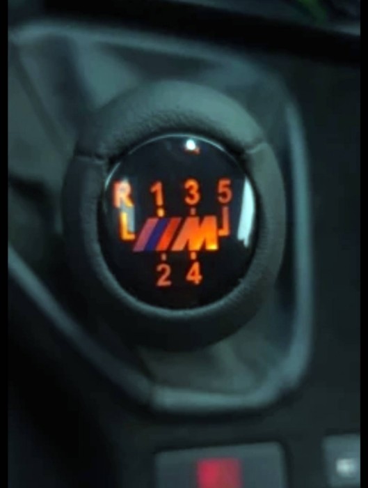 Nuca schimbator BMW ///M Power short cu 5 si 6 trepte iluminata