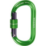 Carabiniera Alpinism CAMP Oval XL Lock Green, Aluminiu, 28kN, Keylock, Carabiner Profesionala, Deschidere 20mm, EN 12275/EN 362