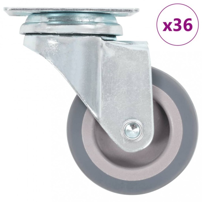 Roti pivotante, 36 buc., 50 mm