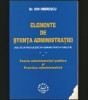 ELEMENTE DE ȘTIINȚA ADMINISTRAȚIEI / INTRODUCERE &Icirc;N ADMIN. PUBLICĂ - IMBRESCU