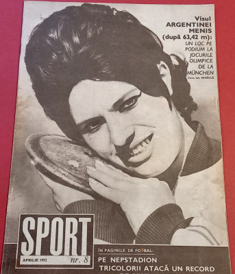 Revista SPORT nr.8/ aprilie 1972 foto