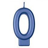 Lum&acirc;nare Petrecere, Metalizat, Culoare Albastru, Număr 0, Oem