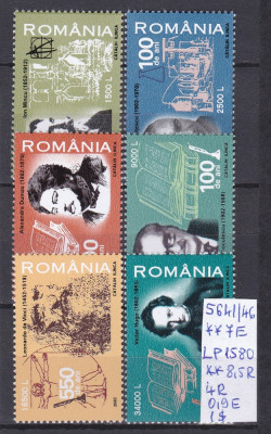 2002 Aniversari - Personalitati LP 1580 MNH Pret 2,5+1 Lei foto