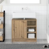 vidaXL Cabinet pentru Chiuvetă Stejar Artizanal 63x29x55 cm Lemn prelucrat