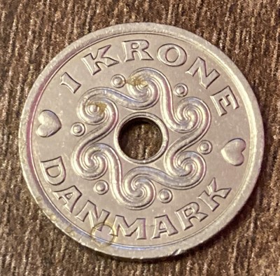 C50 - Moneda foarte veche - Danemarca - 1 coroana / krone - 1998 foto