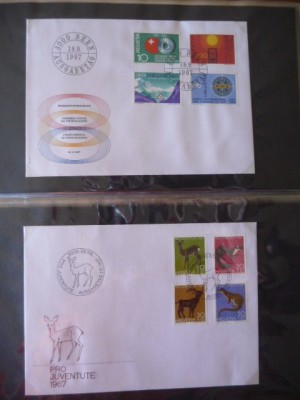 ELVETIA FDC 1965 -1982 colectie completa foto