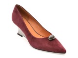 Pantofi eleganti EPICA visinii, H1911, din piele intoarsa