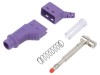 Conector Banana St&auml;ubli 4mm 32A 600V Violet Cu Izolatie