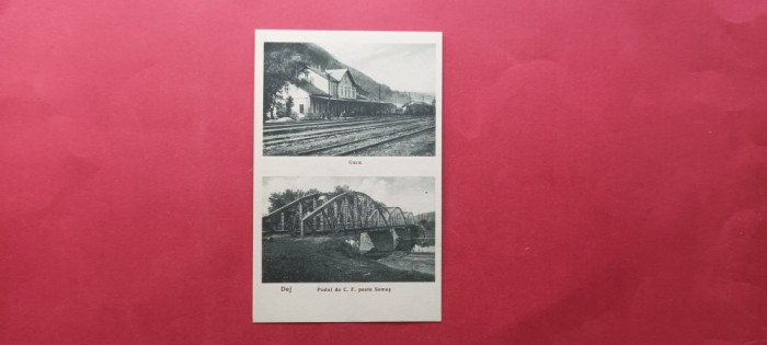Cluj Dej Des Gara Railway Train station Bahnhof Podul C.F.R peste Somes bridge