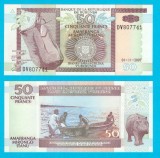 Burundi 50 Francs 2007 UNC &#039;Canoe&#039; (P#36) Serie DV807741 Bancnota Africa