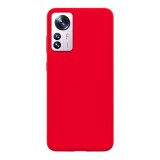Husa compatibila cu xiaomi 12 pro 5g, matte efect, camera ultra safe, htpmag, rosu