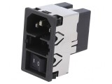 Conector Alimentare AC Soclu Tată 4A 250VAC IEC 60320 KMF