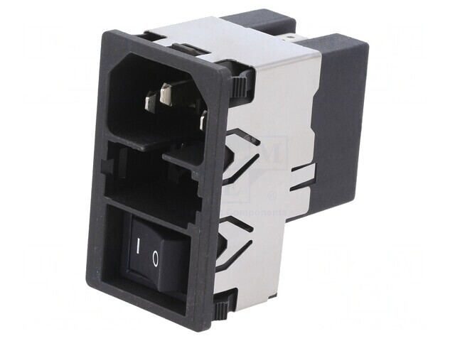 Conector Alimentare AC Soclu Tată 4A 250VAC IEC 60320 KMF