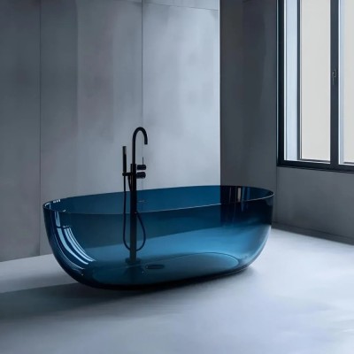 Cada Freestanding, Ovala, Sky Blue, Rasina, 150x72x56cm ModernLight Concept foto