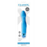 Vibrator Powder Puff Massager, Albastru, 16.5 cm