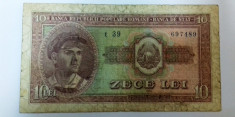 Bancnota 10 Lei - 1952 foto