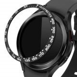 Rama cadran pentru Samsung Galaxy Watch 4 Classic (46mm), Kwmobile, Otel, Negru, 56179.01