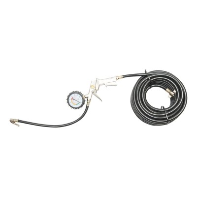 Furtun pentru umflat roti 13m cu pistol si manometru exterior fi 10.5mm foto
