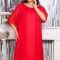 Rochie din Voal Karola Rosu - 56Marimea