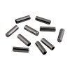 Set 10 terminatii metalice pentru snur Crisalida, diametru 4 mm, 5 x 17 mm, Gri