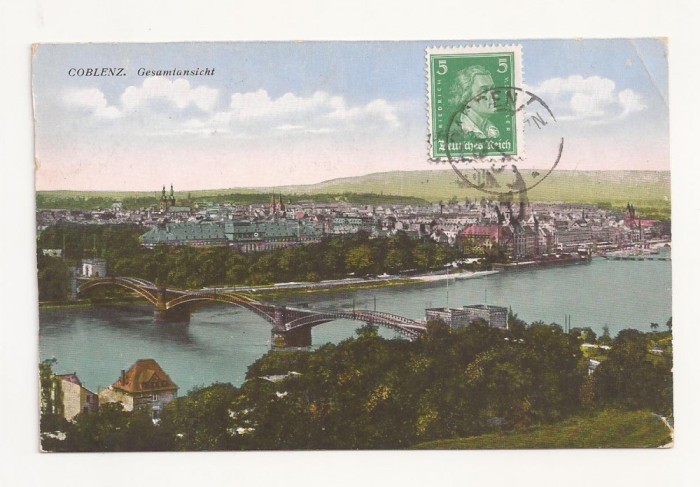 SG10- Carte Postala-Germania, Coblenz, Circulata