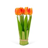 Planta artificiala decorativa - Lalea portocalie - 26 x 6,5 cm Best CarHome