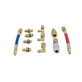 Set de 11 adaptoare pentru aerul conditionat, R12-R134A, Satra