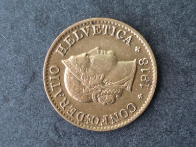 5 Rappen 1918, Elvetia - G 4511 foto