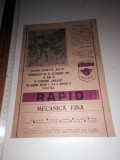 Cumpara ieftin PROGRAMUL - FOTBAL - RAPID - MECANICA FINA - 1981