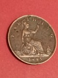 Farthing 1885 , UK, stare EF+ / aUNC [poze]