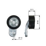 GATES T36643 FleetRunner&trade; Rola ghidare/conducere, curea transmisie