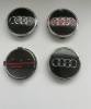 Capace Janta Audi Negre 60mm/57mm 4M0 601 - Set 4 Bucati