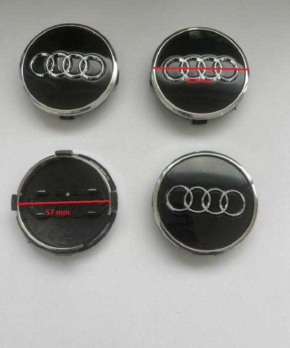 capacele janta AUDI 60/57 mm negru 4MO 601