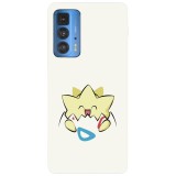 Husa compatibila cu Motorola Moto G100 model Togepi Pokemon, Silicon, TPU, Viceversa, Transparent, Carcasa
