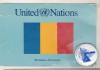 Bnk ins ONU + carte postala cu steagul Romaniei
