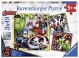 Puzzle Marvel Avengers 3X49 Piese, Ravensburger