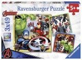 Cumpara ieftin Puzzle marvel avengers 3x49 piese, Ravensburger