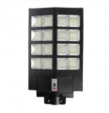 Lampa stradala cu panou solar 400W 640 LED, senzor de lumina, telecomanda