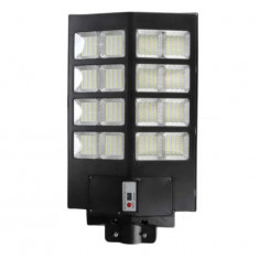 Lampa stradala cu panou solar 400W 640 LED, senzor de lumina, telecomanda