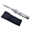 Briceag de vanatoare DEPOX&reg;, Italian Spirit, otel inoxidabil, 22.5 cm, argintiu, husa inclusa