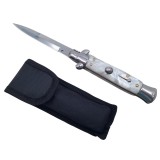 Briceag de vanatoare DEPOX&reg;, Italian Spirit, otel inoxidabil, 22.5 cm, argintiu, husa inclusa