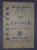 Program meci U Craiova - Dunarea CSU Galati 26 Apr 1984