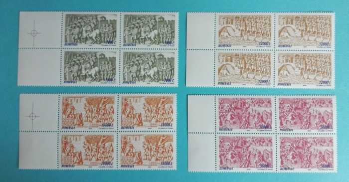 TIMBRE ROMANIA 2004 L.P. 1660 FRAGMENTE COLUMNA LUI TRAIAN ( I) MNH