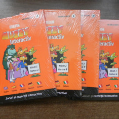 lot CD BBC Muzzy interactiv nr 4, 8, 10 ,12 engleza sigilate