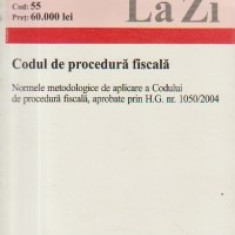 Codul de procedura fiscala (Actualizat 1.08.2004)