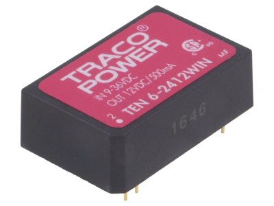 Convertor DC/DC 6W 12V DIP24 foto