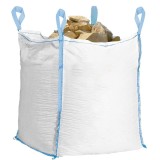 Sac gradina big bag pentru frunze si deseuri vegetale, 900 L, 1000 kg, 92x92x100 cm, alb Household NewTrend