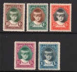 Luxembourg 1929 Child welfare Caritas Mi.213-217 MLH M.329